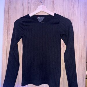 🔴 Bella Seamless Black Top